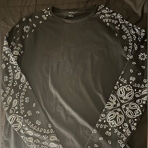 Primark Black and White Long Sleeve Top